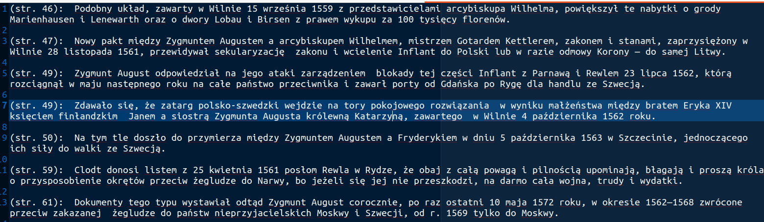 wynik działania skryptu event_finder.py