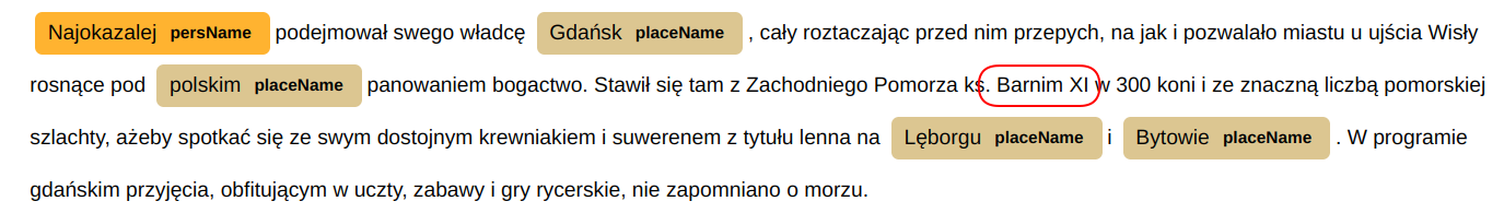 tekst bez rozpoznania imienia Barnim
